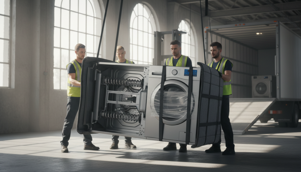 découvrez si l'on peut coucher une machine à laver pour le transport et quelles précautions prendre pour éviter tout dommage lors du déplacement.
