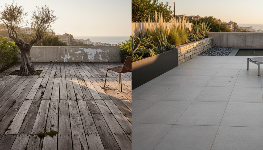 découvrez quel revêtement choisir entre une terrasse en bois ou en grès cérame pour garantir une durabilité optimale de 20 ans. conseils et avantages pour un choix éclairé.
