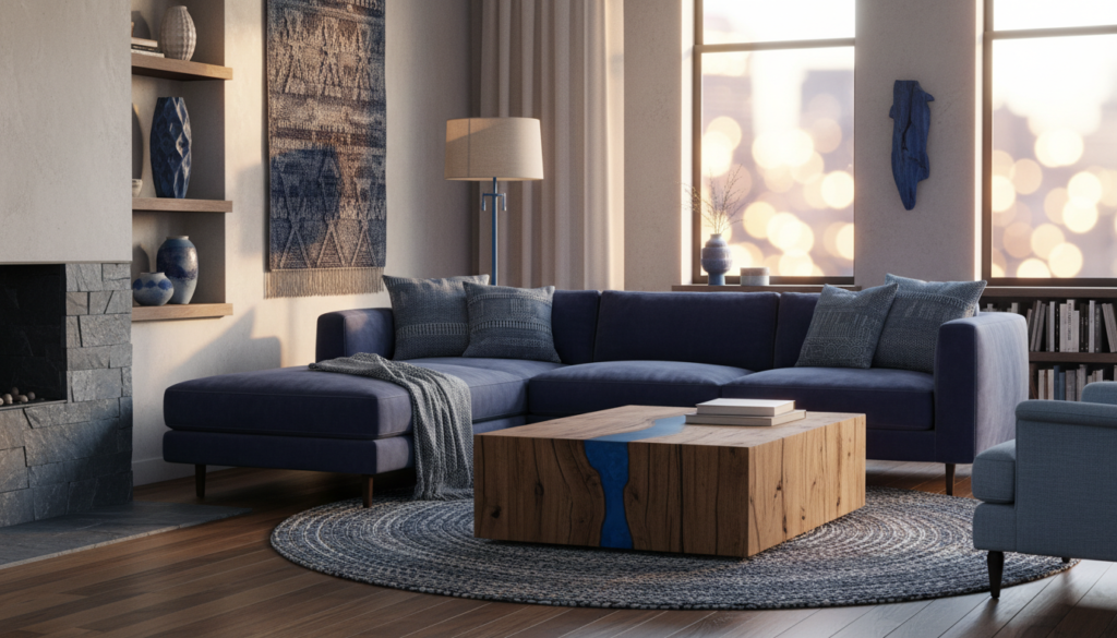 découvrez des idées et inspirations pour sublimer votre intérieur avec la décoration bleu indigo, une couleur élégante et apaisante qui apporte profondeur et style à votre espace.