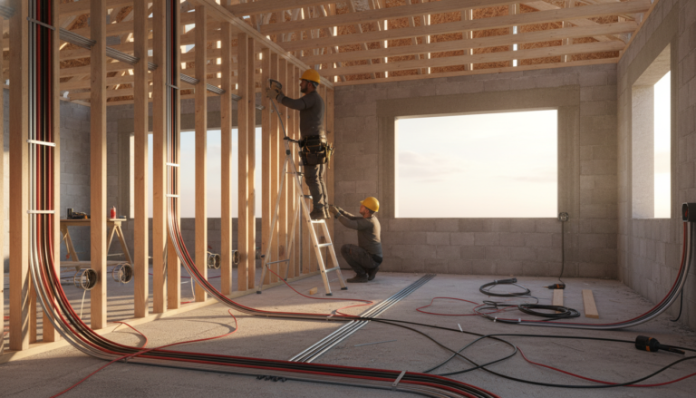 découvrez quand réaliser vos travaux d'électricité par rapport à l'isolation de votre maison et suivez l'ordre des travaux pour une rénovation réussie.