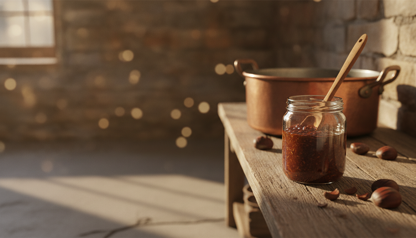 découvrez notre recette traditionnelle onctueuse de confiture de châtaigne maison, simple à réaliser pour un délicieux goût authentique.